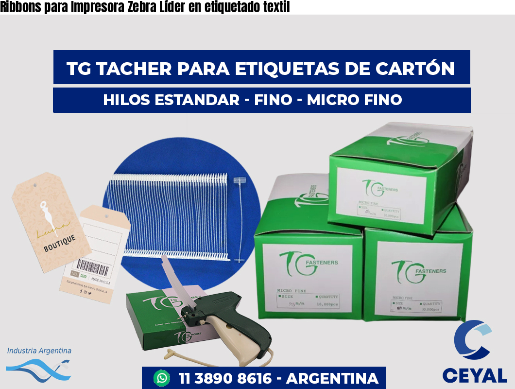 Ribbons para Impresora Zebra Líder en etiquetado textil