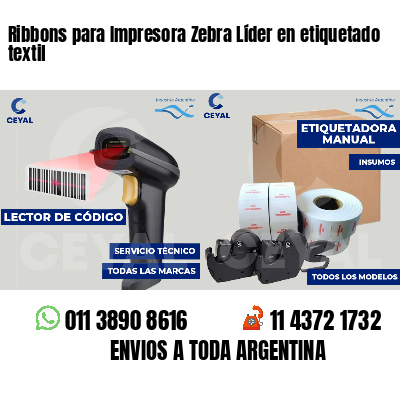 Ribbons para Impresora Zebra Líder en etiquetado textil