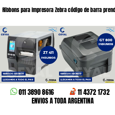 Ribbons para Impresora Zebra código de barra prendas