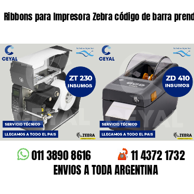Ribbons para Impresora Zebra código de barra prendas