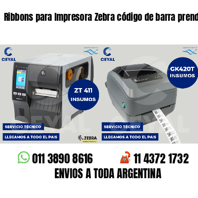Ribbons para Impresora Zebra código de barra prendas