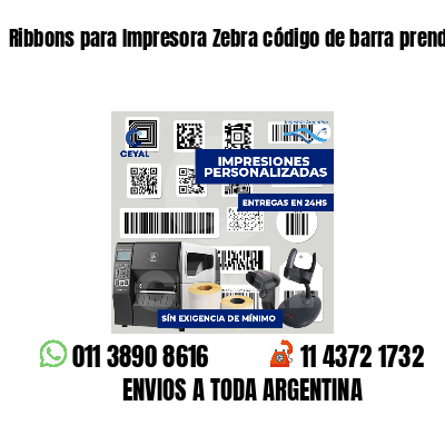 Ribbons para Impresora Zebra código de barra prendas