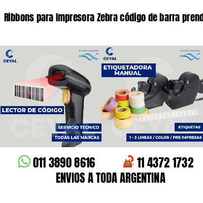 Ribbons para Impresora Zebra código de barra prendas