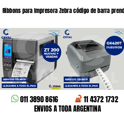 Ribbons para Impresora Zebra código de barra prendas
