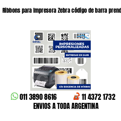 Ribbons para Impresora Zebra código de barra prendas