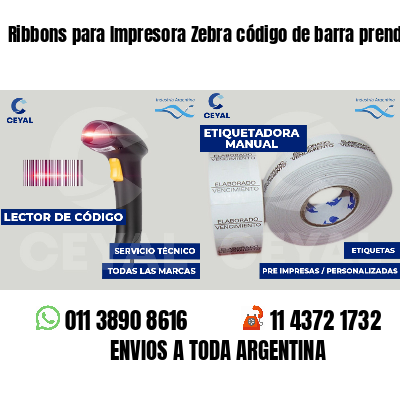 Ribbons para Impresora Zebra código de barra prendas