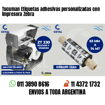 Tucuman Etiquetas adhesivas personalizadas con impresora Zebra