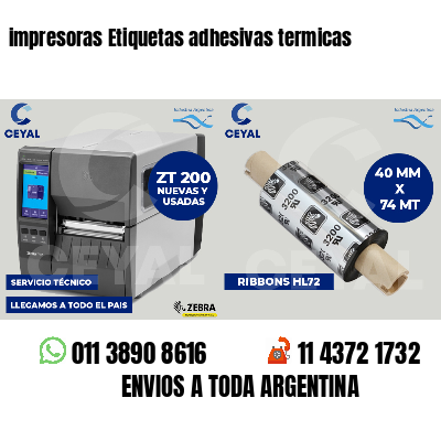 impresoras Etiquetas adhesivas termicas
