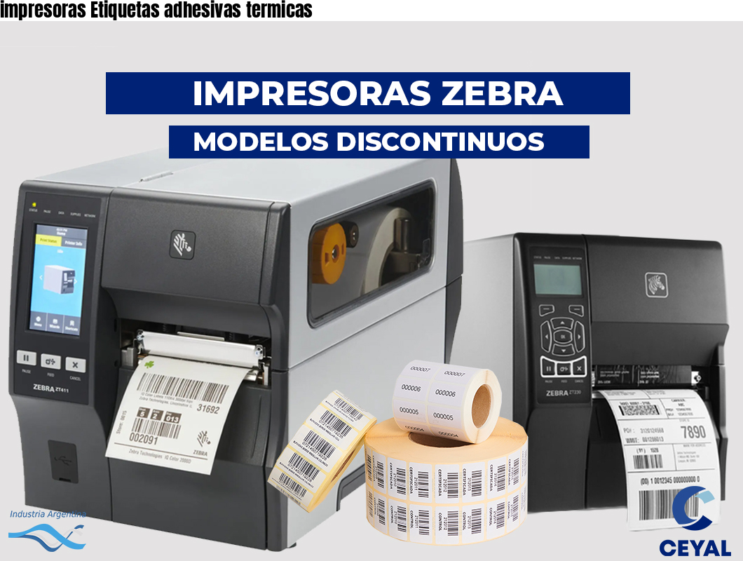 impresoras Etiquetas adhesivas termicas