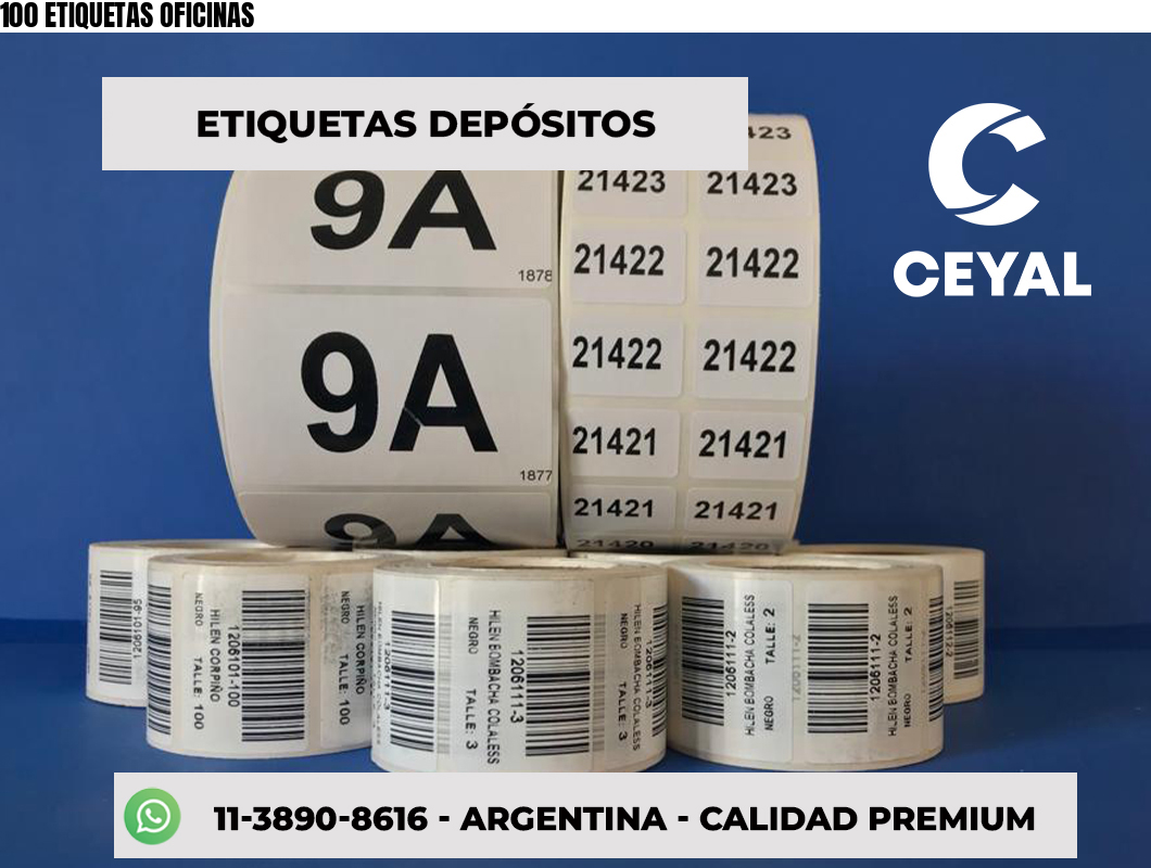 100 ETIQUETAS OFICINAS