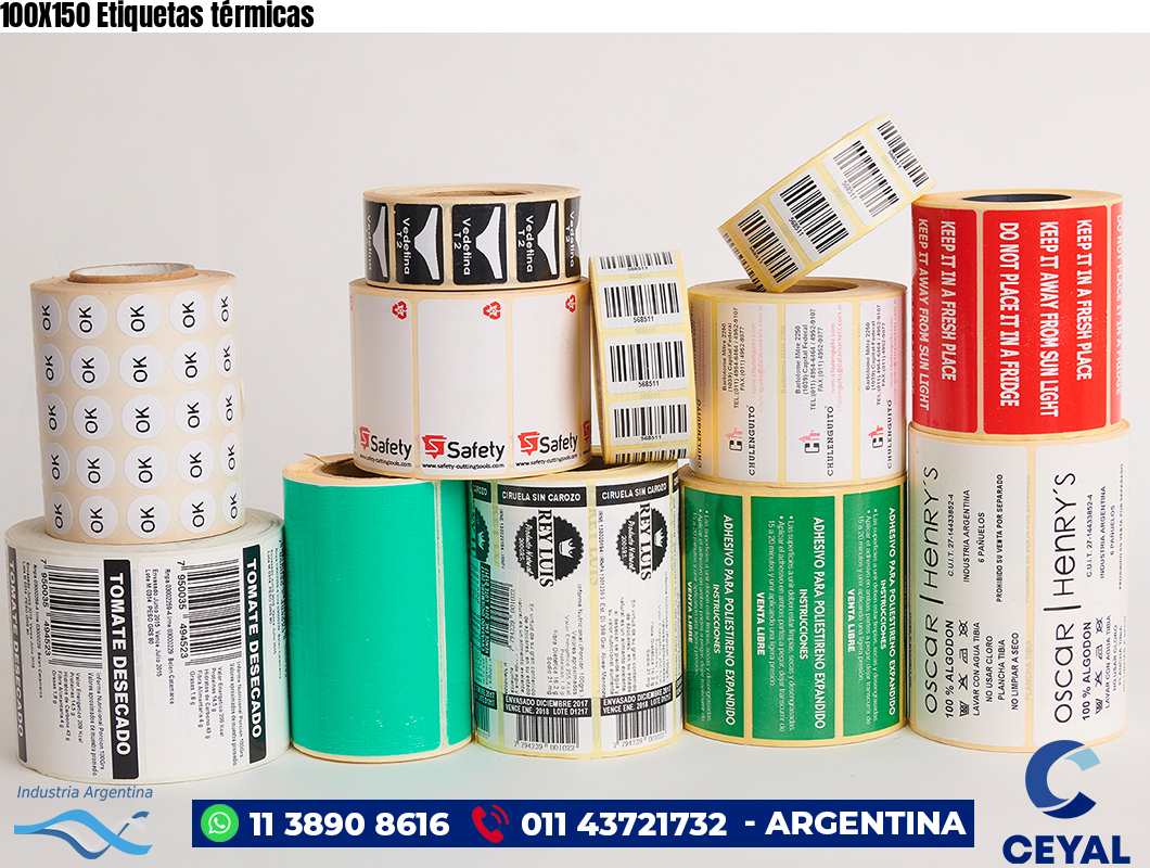 100X150 Etiquetas térmicas