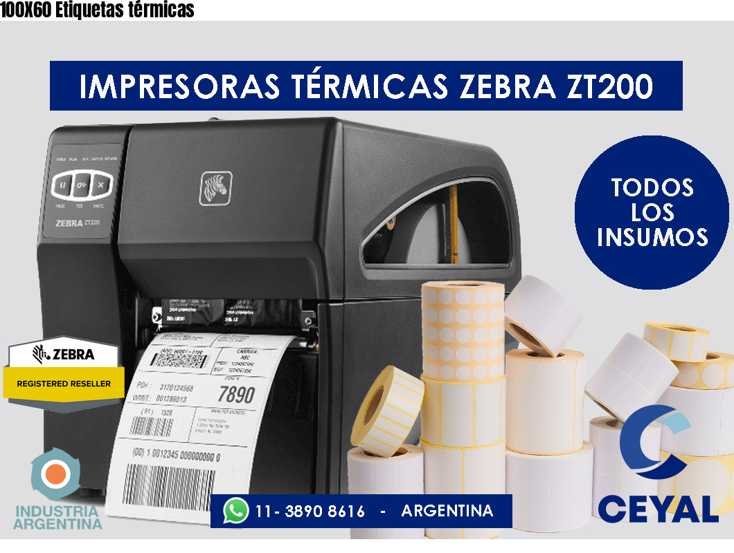 100X60 Etiquetas térmicas