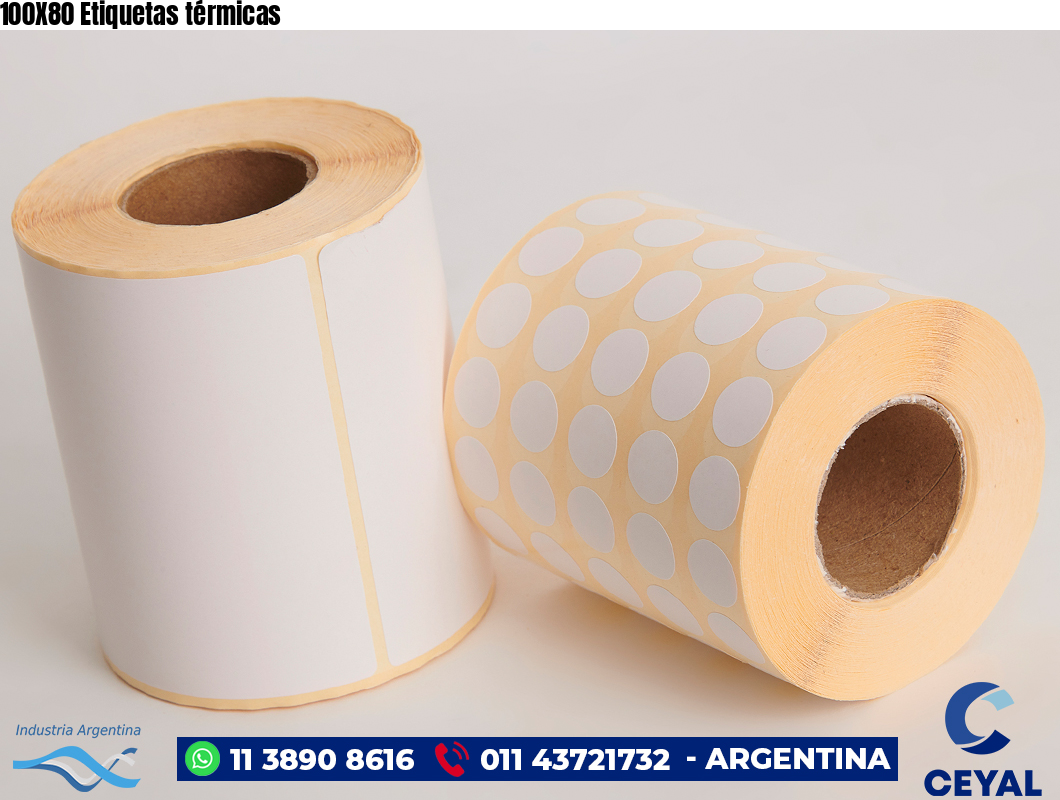 100X80 Etiquetas térmicas