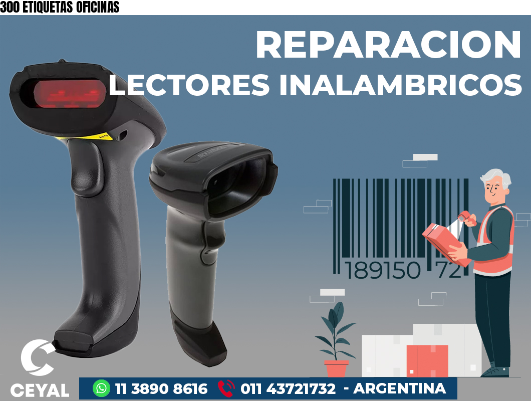 300 ETIQUETAS OFICINAS