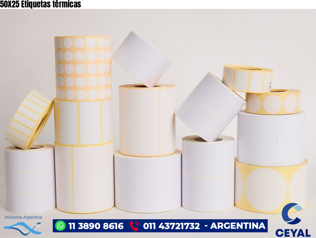 50X25 Etiquetas térmicas