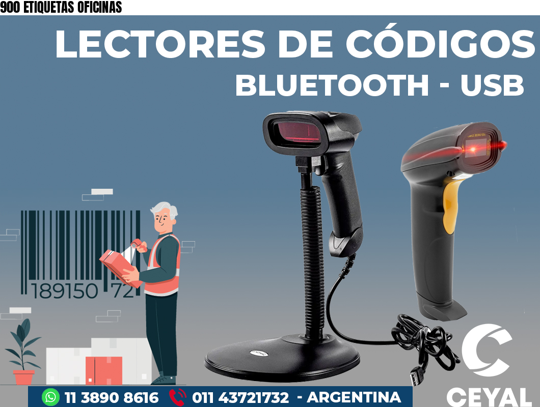 900 ETIQUETAS OFICINAS