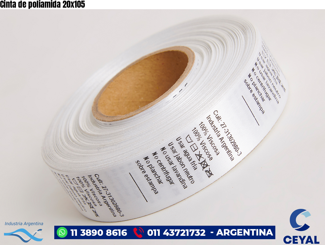 Cinta de poliamida 20×105