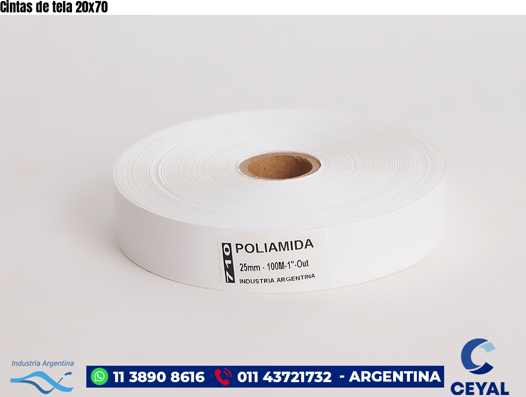 Cintas de tela 20×70