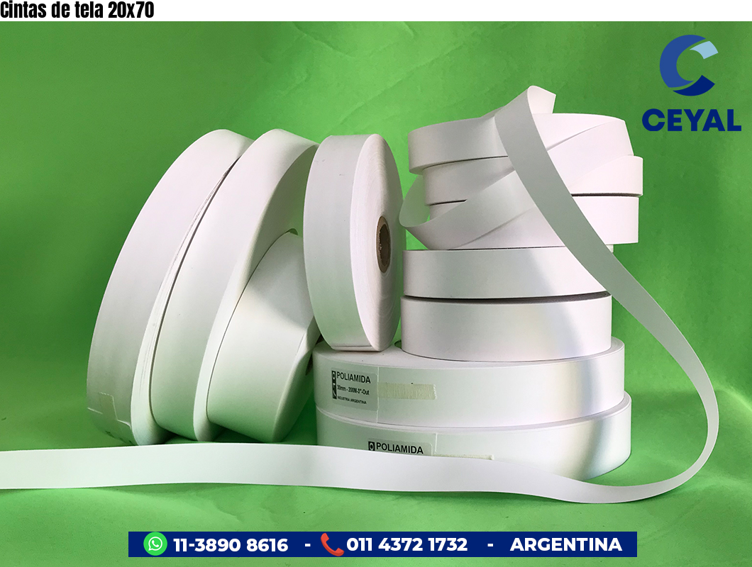 Cintas de tela 20x70