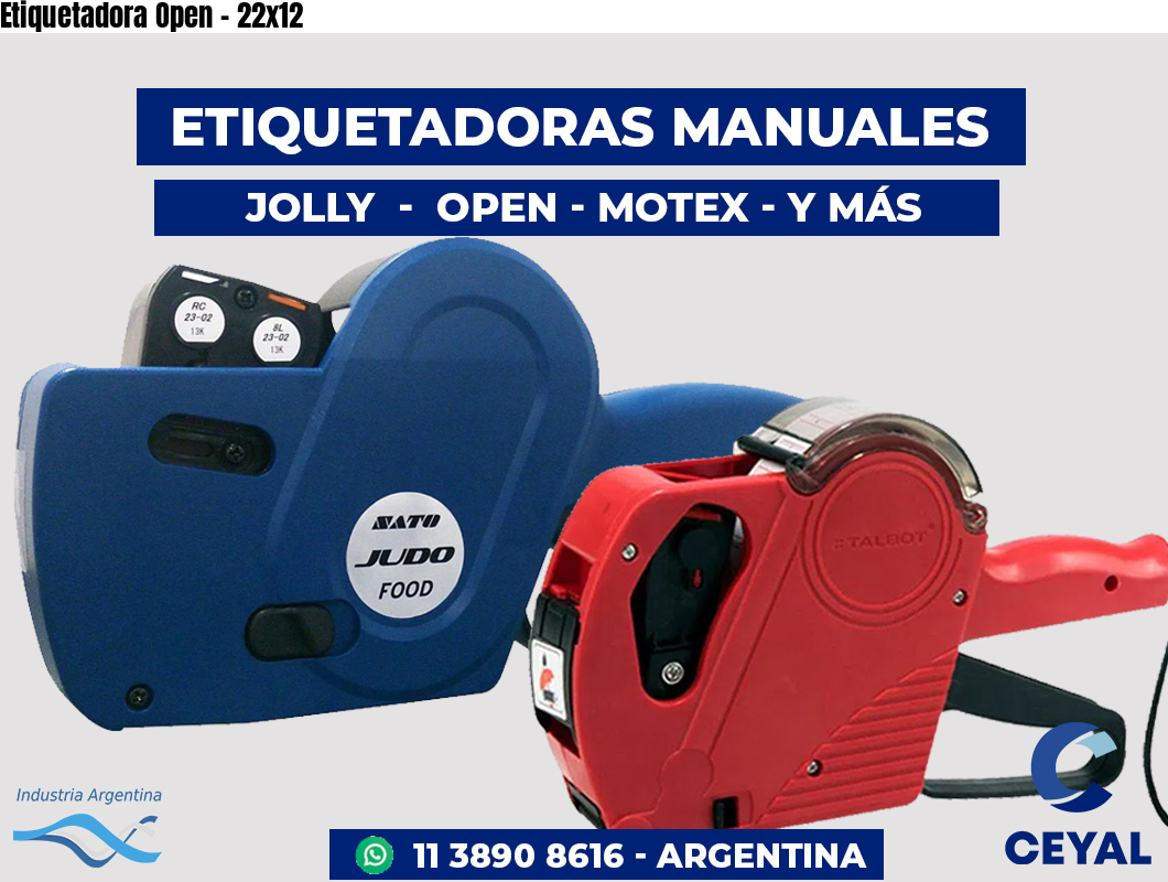 Etiquetadora Open - 22x12