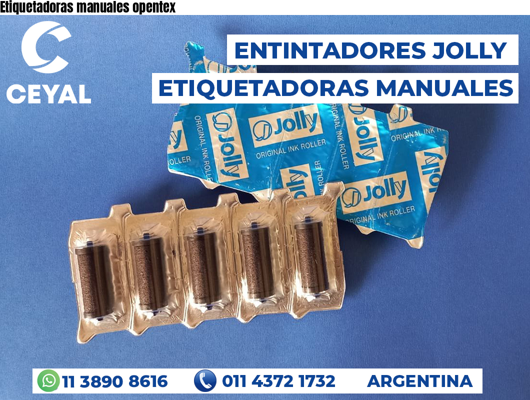 Etiquetadoras manuales opentex