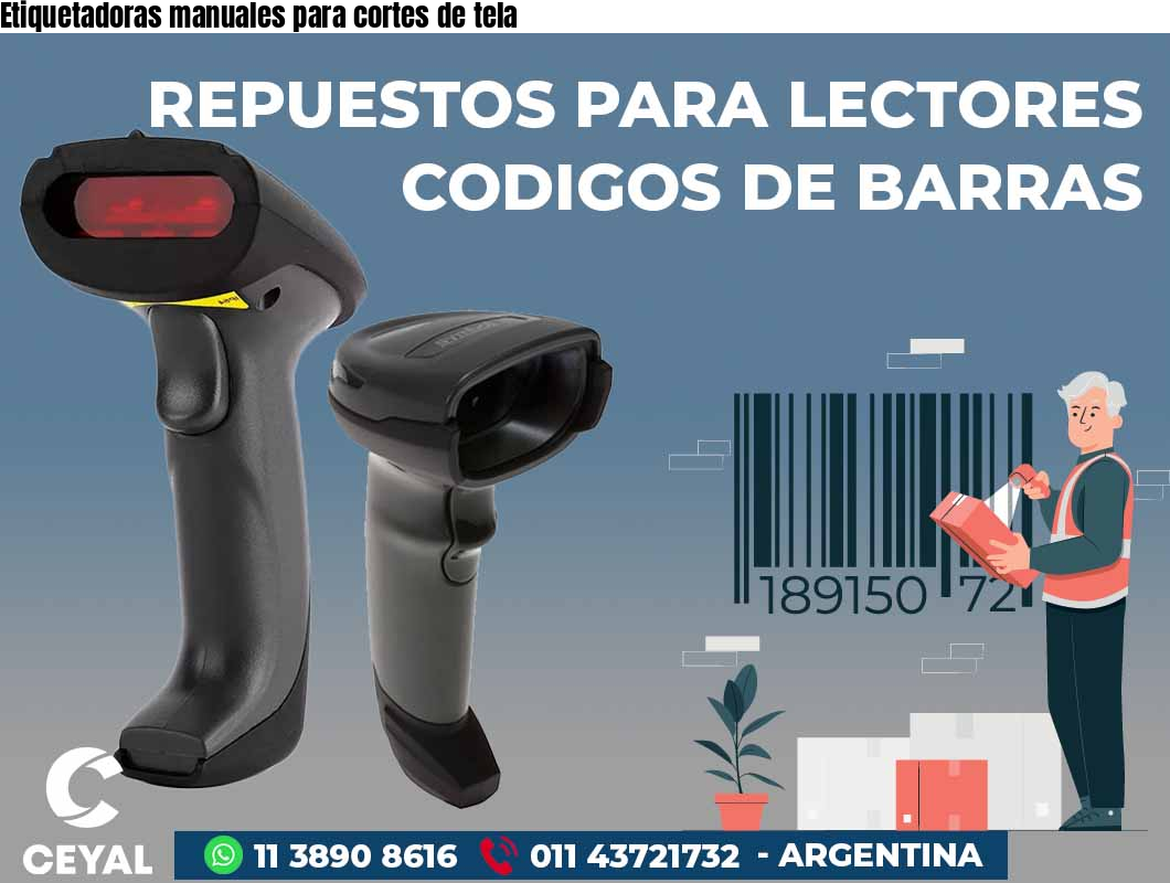 Etiquetadoras manuales para cortes de tela