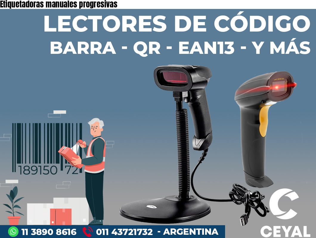 Etiquetadoras manuales progresivas