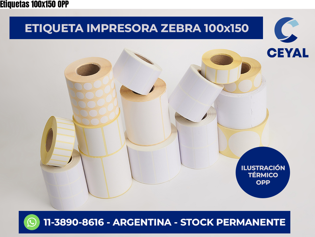 Etiquetas 100×150 OPP