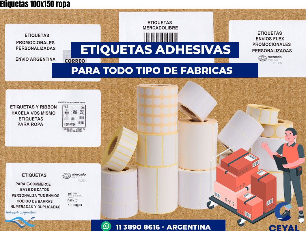 Etiquetas 100x150 ropa