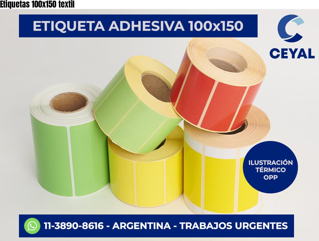 Etiquetas 100×150 textil