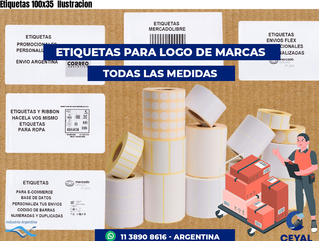Etiquetas 100x35 Ilustracion
