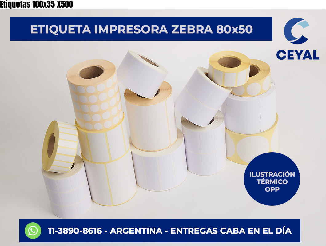 Etiquetas 100×35 X500