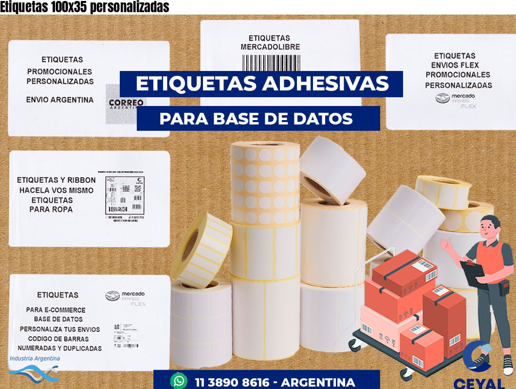 Etiquetas 100x35 personalizadas