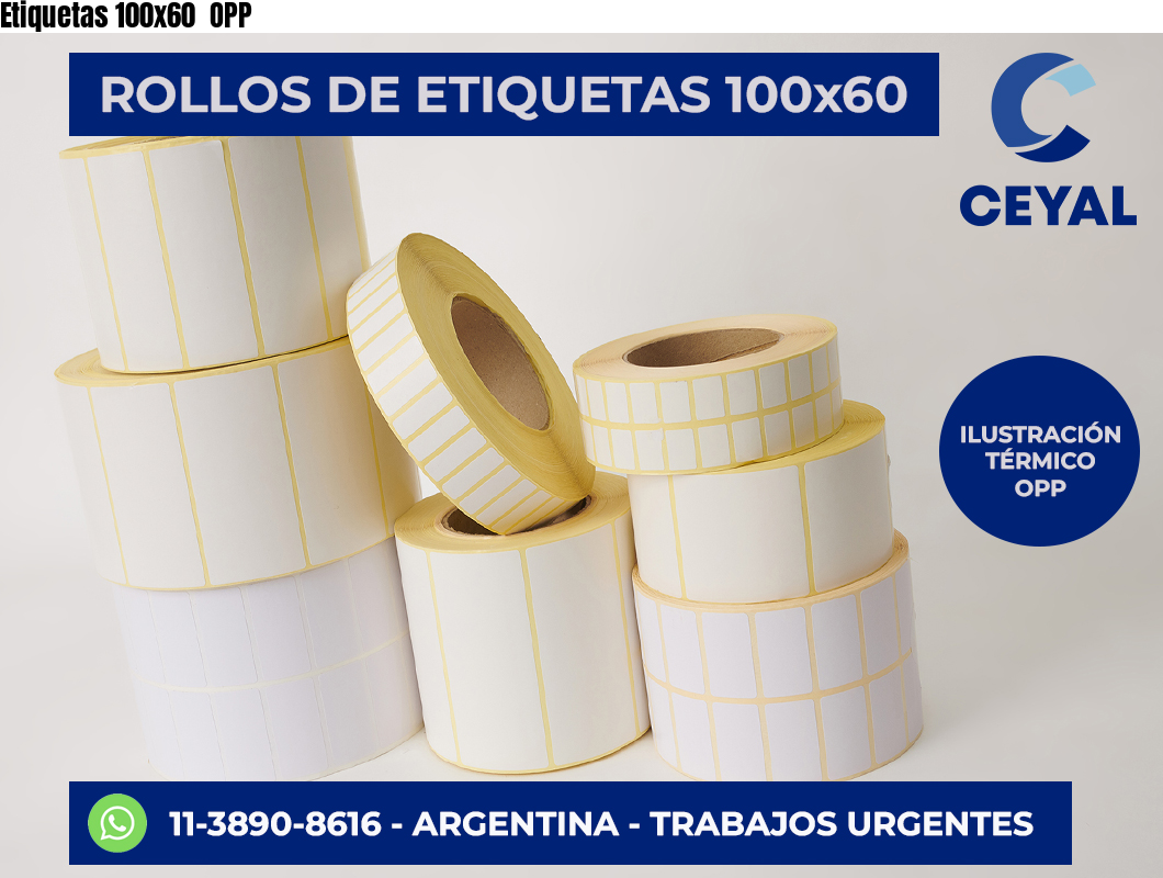 Etiquetas 100×60  OPP