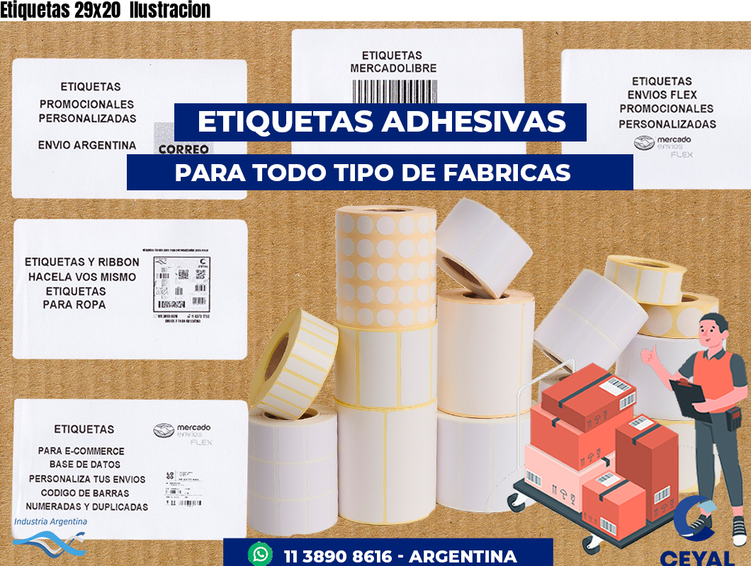 Etiquetas 29x20 Ilustracion