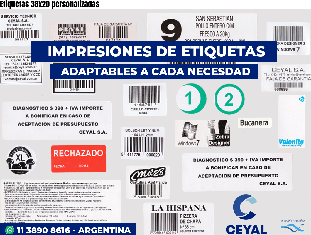 Etiquetas 38x20 personalizadas
