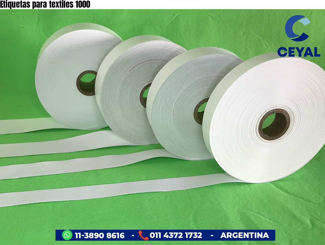 Etiquetas para textiles 1000