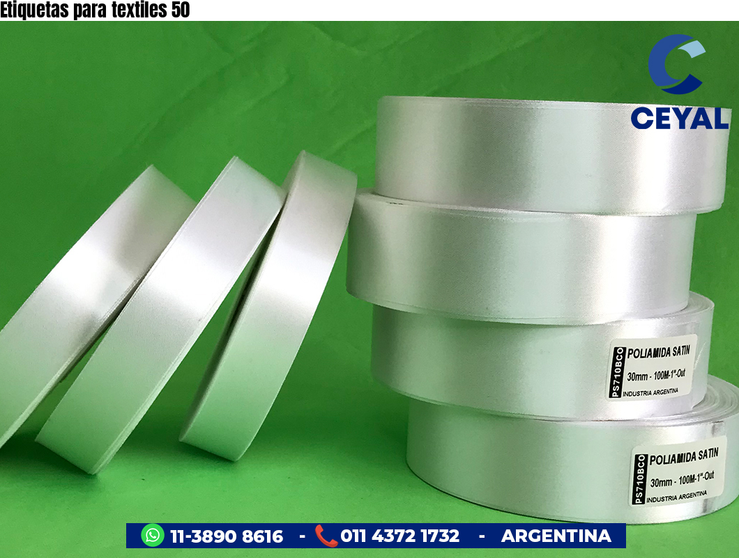 Etiquetas para textiles 50