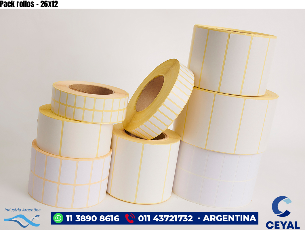 Pack rollos - 26x12