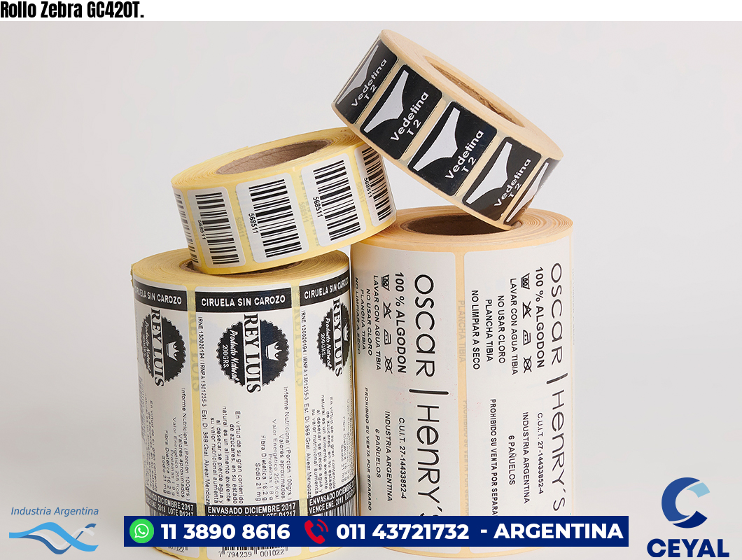 Rollo Zebra GC420T.