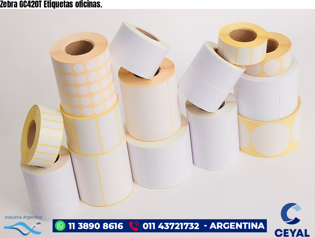 Zebra GC420T Etiquetas oficinas.