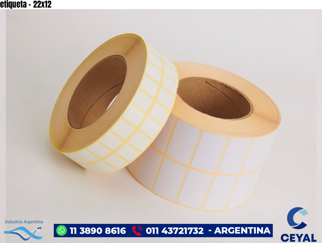 etiqueta - 22x12