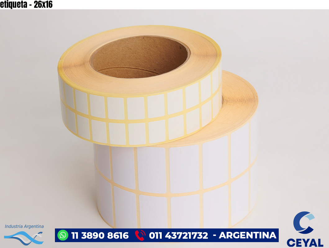 etiqueta - 26x16