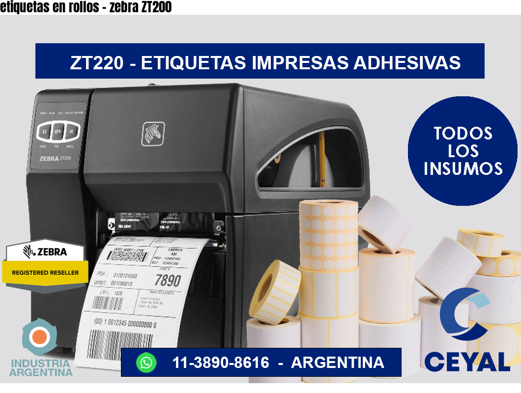 etiquetas en rollos – zebra ZT200