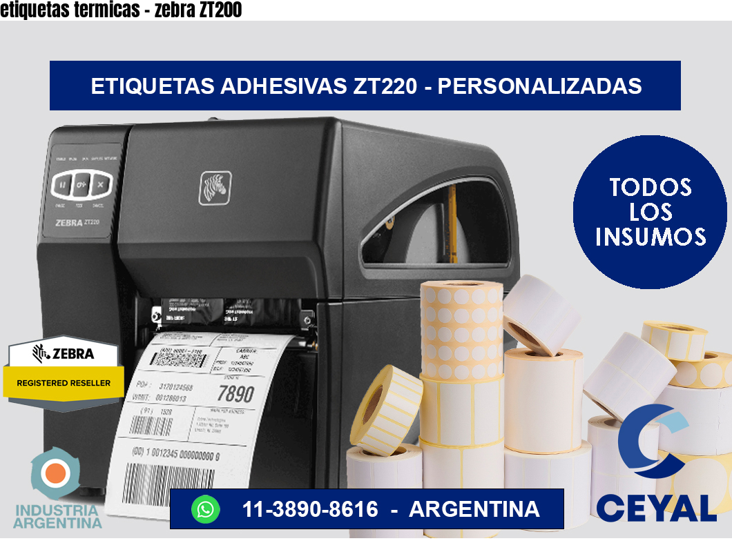 etiquetas termicas – zebra ZT200