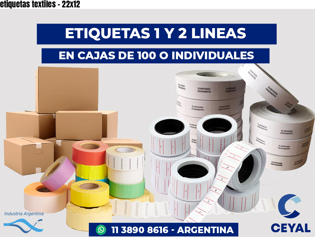 etiquetas textiles - 22x12