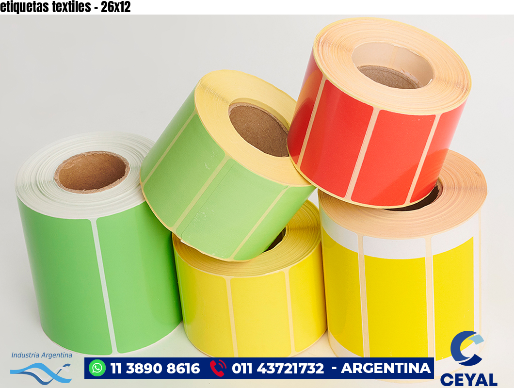 etiquetas textiles - 26x12