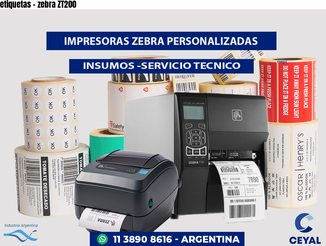 etiquetas - zebra ZT200