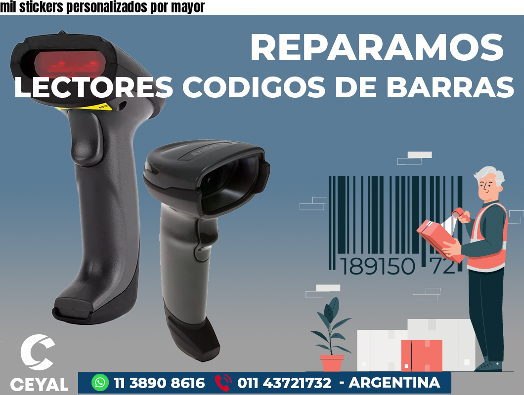 mil stickers personalizados por mayor