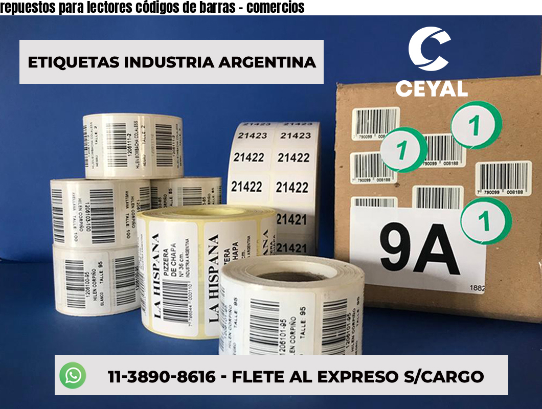 repuestos para lectores códigos de barras - comercios